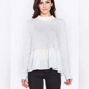 Storee boutique peplum bohemian top, womens size small (N)